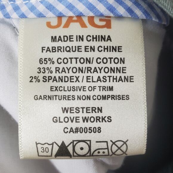 JAG Women's Ainsley Shorts Size 0 Jungle Palm Green Cotton Casual Chino Casual - Picture 6 of 8